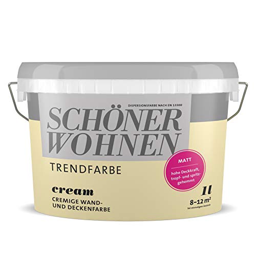 Schöner Wohnen Trendfarben- Cream matt -1 l von Schöner Wohnen