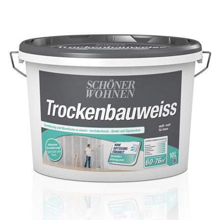 Schöner Wohnen 10 Liter Trockenbauweiss matt von Schöner Wohnen