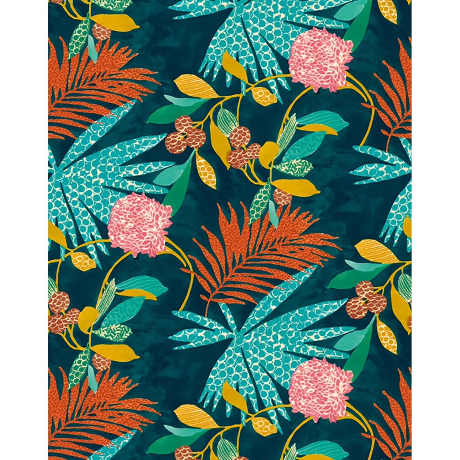 Schöner Wohnen Vliestapete DD Floral Blau-Grün 270 x 212 cm FSC® von Schöner Wohnen Kollektion