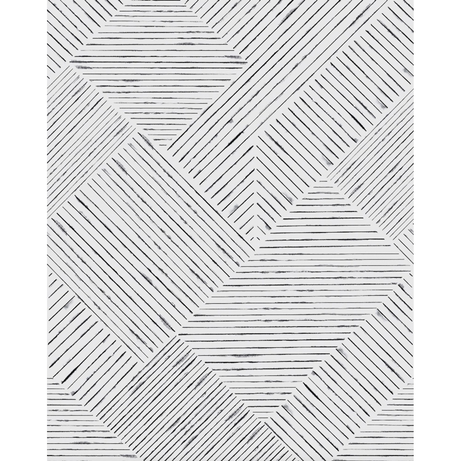 Schöner Wohnen Vliestapete New Delight Streifen Schwarz-Weiß 270 x 212 cm FSC® von Schöner Wohnen Kollektion