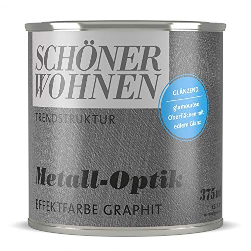 Trendstruktur- Metall-Optik - Effektfarbe Graphit 375 ml glänzend von Schöner Wohnen