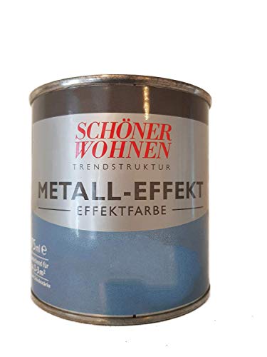 Schöner Wohnen Trendstruktur- Metall-Optik - Effektfarbe Stahlblau 375 ml von Schöner Wohnen