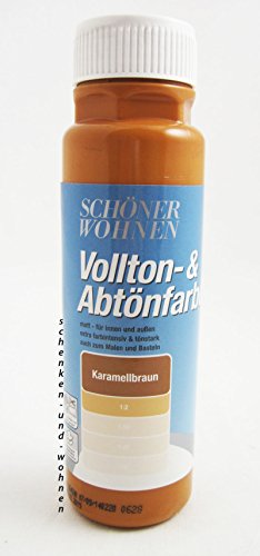 Voll- und Abtönfarbe Karamellbraun 250 ml von Schöner Wohnen