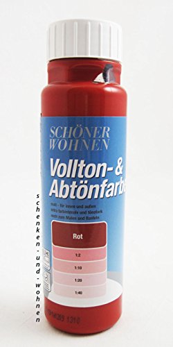 Voll- und Abtönfarbe Rot 250 ml von Schöner Wohnen