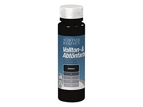 Voll- und Abtönfarbe Schwarz 500 ml von Schöner Wohnen