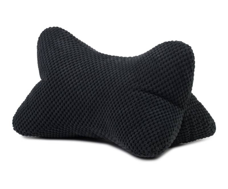 SchönesWohnen24 Nackenstützkissen Leseknochen / Lesekissen Sven Ambiente Mikrofaser 40x25cm Schwarz SchönesWohnen24 Nackenstützkissen Leseknochen / Lesekissen Sven Ambiente Mikrofaser 40x25cm Schwarz von SchönesWohnen24
