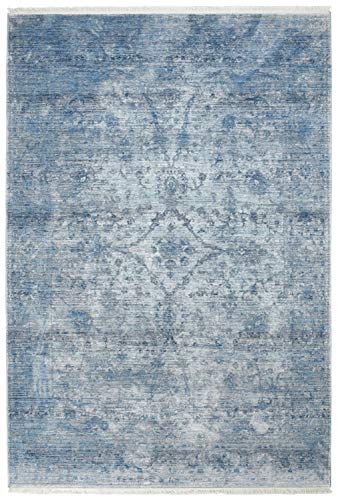 SchoenesWohnen24 Obsession Teppich Laos 454 Blau 80x235cm von SchoenesWohnen24