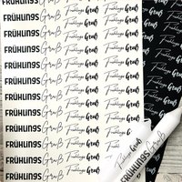 Kerzenfolie Frühlingsgruss, Weiß O. Schwarz, A4, Wasserschiebefolie, Kerzentattoo, Kerzensticker, Tattoofolie, Frühling -Weitere Im Shop von SchoenigkeitenShop