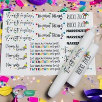Kerzenfolie Karneval, Fasching, Fasnacht, Fasnet, A5, Bunt, Wasserschiebefolie, Kerzentattoo, Diverse Zur Auswahl -Weitere Im Shop von SchoenigkeitenShop