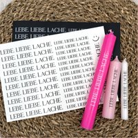 Kerzenfolie Lebe Liebe Lache, Weiß, Schwarz, Gold - U. Silber Matt, A5, Kerzentattoo Herbst, Kerzensticker, Lebe.liebe.lache., -Mehr Im Shop von SchoenigkeitenShop