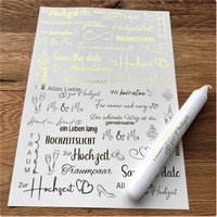 Kerzenfolie Metallic, Hochzeit, A4, Wasserschiebefolie, Kerzentattoo, Für Stabkerzen Etc, Hochzeit, Heiraten, Heirat, -Weitere Im Shop Kerzenfolie Metallic, Hochzeit, A4, Wasserschiebefolie, Kerzentattoo, Für Stabkerzen Etc, Hochzeit, Heiraten, Heirat, -Weitere Im Shop von SchoenigkeitenShop