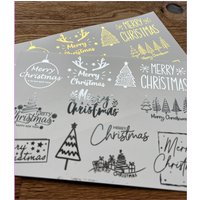 Kerzenfolie Weihhnachten, Metallic, Merry Christmas Xl, Für Kerzengläser/Windlichter/stumpenkerzen, A5, Wasserschiebefolie, Kerzentattoo Kerzenfolie Weihhnachten, Metallic, Merry Christmas Xl, Für Kerzengläser/Windlichter/stumpenkerzen, A5, Wasserschiebefolie, Kerzentattoo von SchoenigkeitenShop