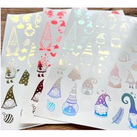 Kerzenfolie Metallic, Weihnachtswichtel, A4, Wasserschiebefolie, Kerzentattoo Für Stabkerzen Etc., Weihnachten, -Weitere Im Shop von SchoenigkeitenShop