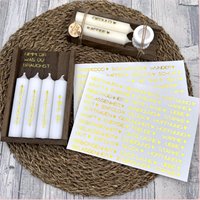 Kerzenfolie Nimm Dir.., Metallic Gold, A5, Wasserschiebefolie, Kerzentattoo, Kerzensticker, Mitbringsel, Nimm Dir Was Du Brauchst, Geschenk von SchoenigkeitenShop