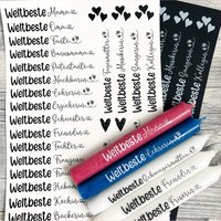 Kerzenfolie Weltbeste, Weiß O. Schwarz, A4, Wasserschiebefolie, Kerzentattoo, Kerzensticker, Allerbeste, Geschenk-Weitere Im Shop von SchoenigkeitenShop