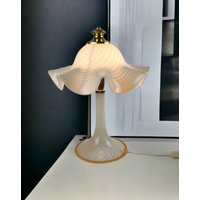 Feese Leuchten 80S Murano Swirl Tischleuchte Lampe German 1980S Glaslampe von Schoenitaeten