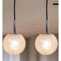 Set Mid Century Doria Leuchten Eisglas Sputnik Kugelleuchte Atomic Mcm Modern von Schoenitaeten