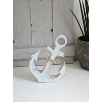 Ankerhellblauholzhandmadeshabby von Schoenstoff