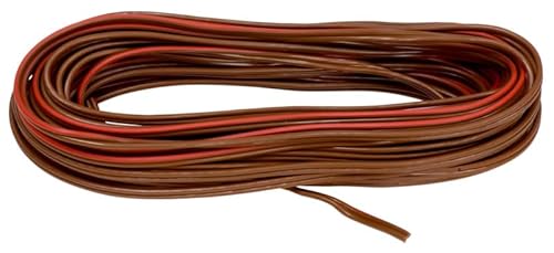 Lautsprecherkabel 2x0,75 mm²,50 Meter, Braun/Rot, PVC-Isolierung Lautsprecherkabel 2x0,75 mm²,50 Meter, Braun/Rot, PVC-Isolierung von Schössmetall