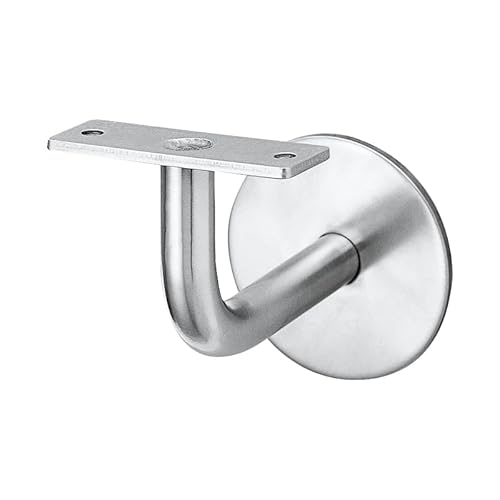 Schössmetall Handlaufstütze mit gerader Platte 50 mm, Edelstahl matt, mit Stockschraube und Unterlegscheibe Schössmetall Handlaufstütze mit gerader Platte 50 mm, Edelstahl matt, mit Stockschraube und Unterlegscheibe von Schössmetall
