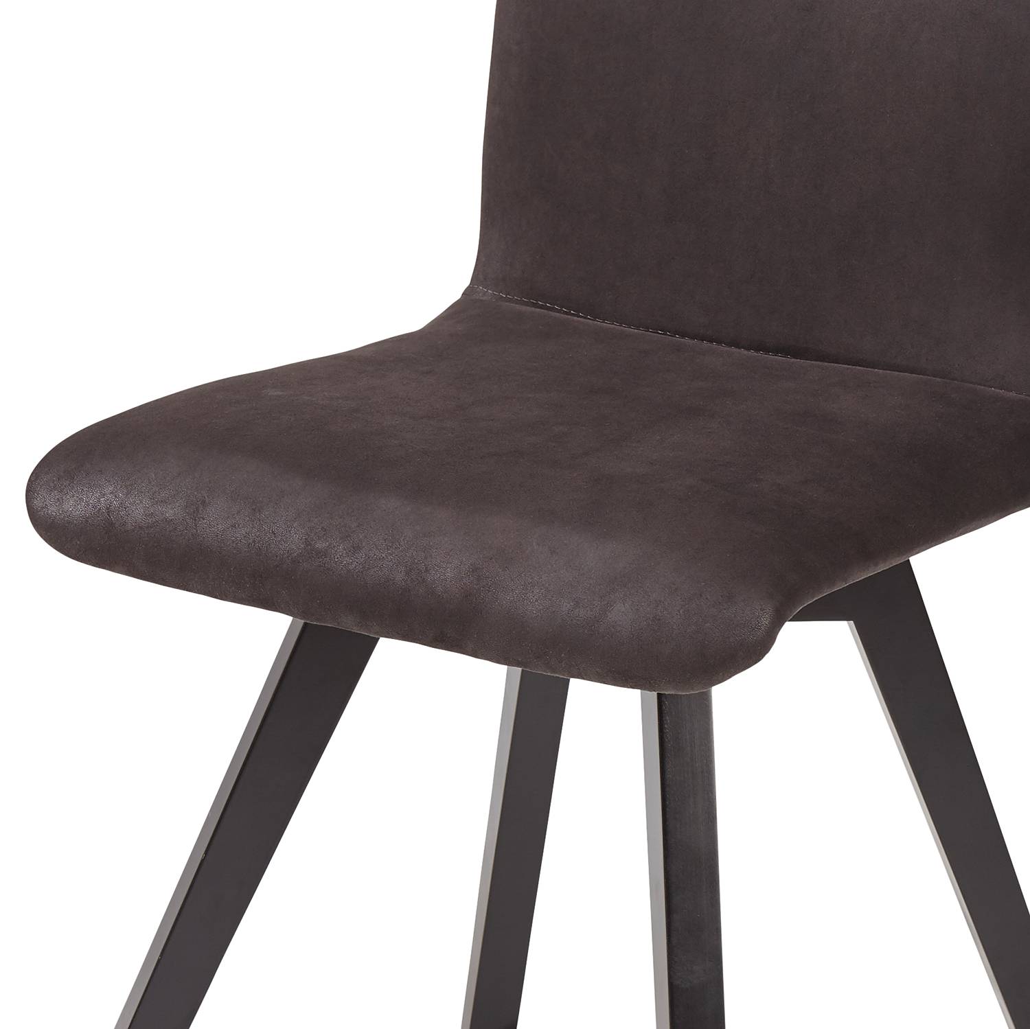 home24 Esszimmerstuhl Karla II 2er-Set 48 x 92 x 56cm Braun/Braun von home24