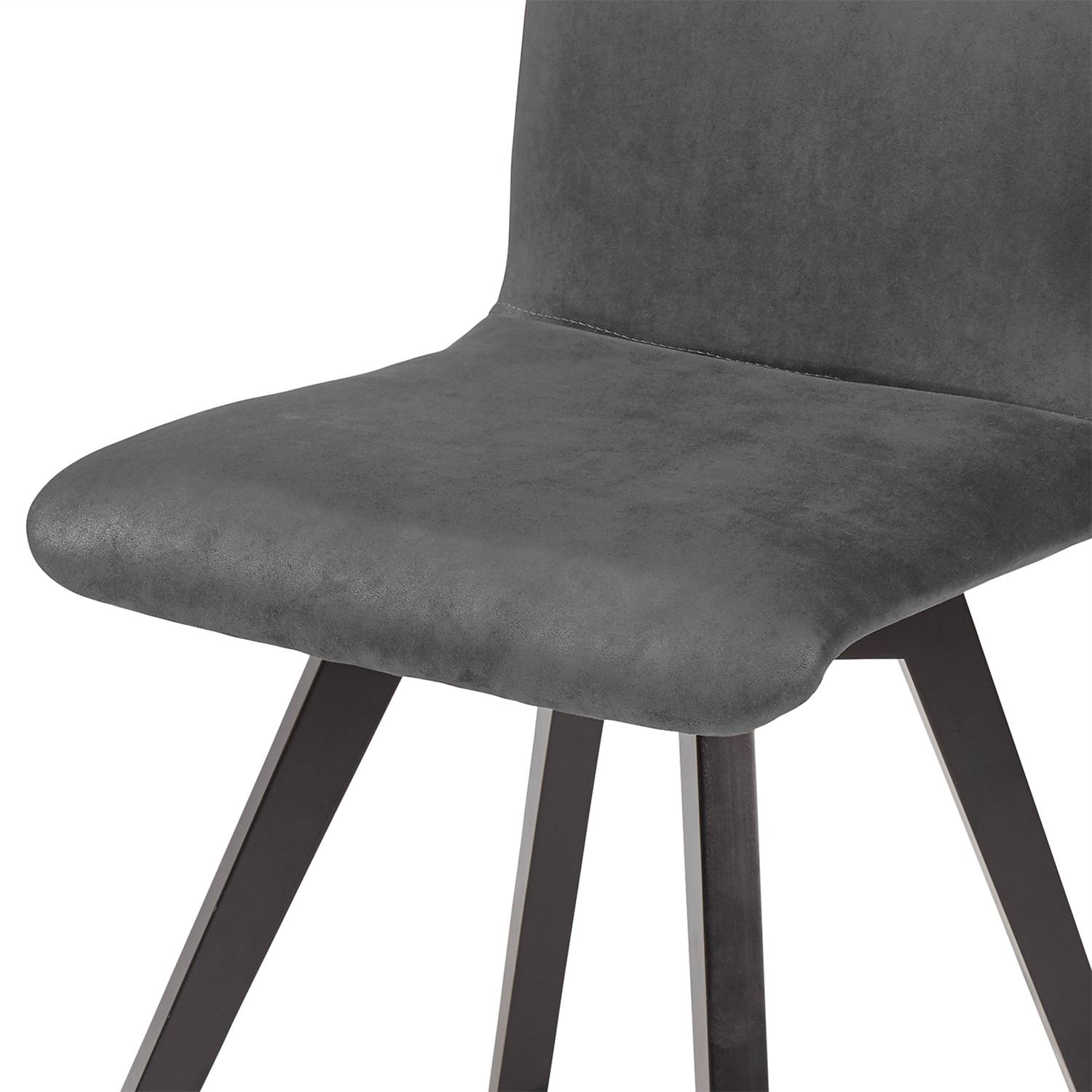 home24 Esszimmerstuhl Karla II 2er-Set 48 x 92 x 56cm Grau/Anthrazit von home24