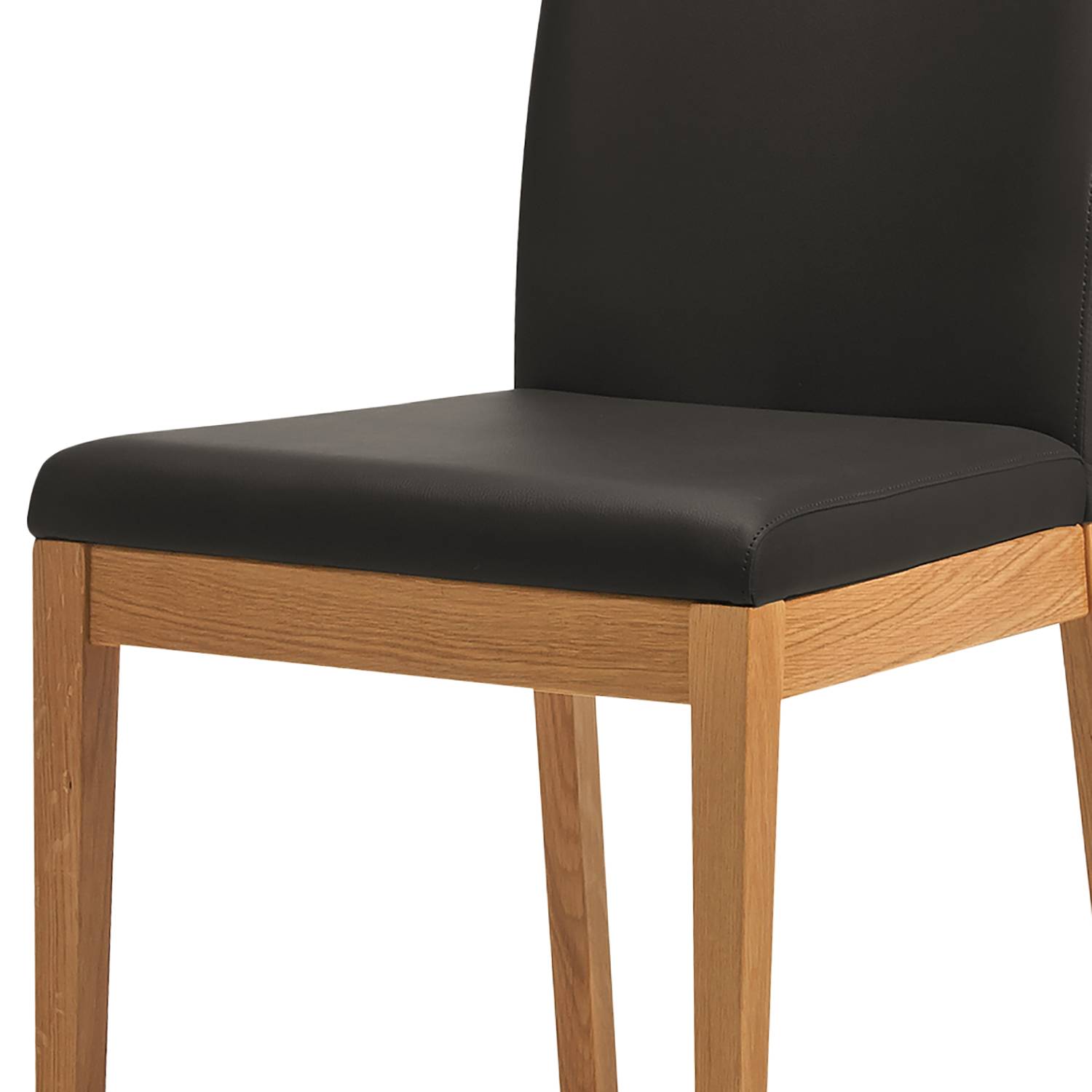 home24 Esszimmerstuhl Nora 2er-Set 47 x 98 x 56cm Schwarz/Schwarz von home24