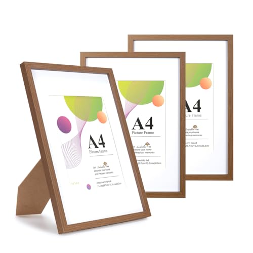 Scholar Tree 3 Pack Bilderrahmen A4, Bilderrahmen Kinderzeichnungen A4,Picture Frame Holzrahmen für Fotos, Bilder, Poster Scholar Tree 3 Pack Bilderrahmen A4, Bilderrahmen Kinderzeichnungen A4,Picture Frame Holzrahmen für Fotos, Bilder, Poster von Scholartree
