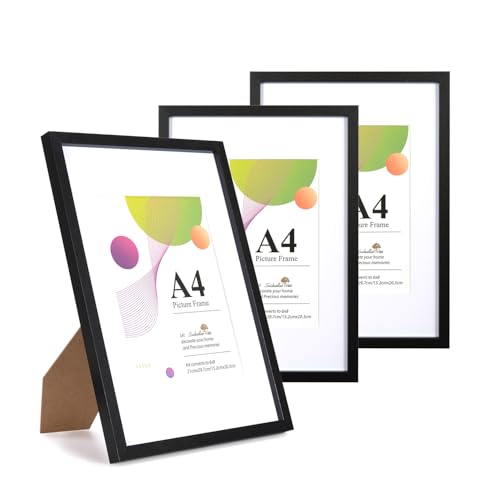 Scholar Tree 3 Pack Bilderrahmen A4,Bilderrahmen Kinderzeichnungen A4,Picture Frame Schwarz für Fotos, Bilder, Poster Scholar Tree 3 Pack Bilderrahmen A4,Bilderrahmen Kinderzeichnungen A4,Picture Frame Schwarz für Fotos, Bilder, Poster von Scholartree
