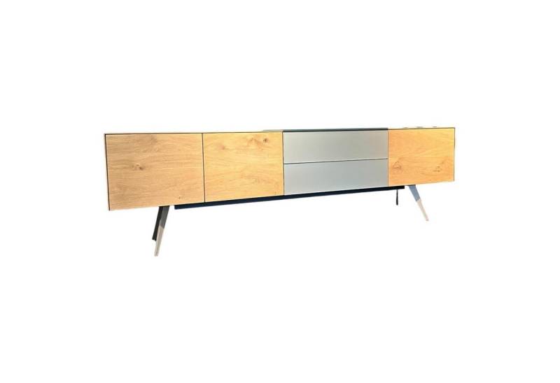Scholtissek Sideboard Sideboard Talio Knorrige Eiche Puro Geölt Floatglas 137 von Scholtissek