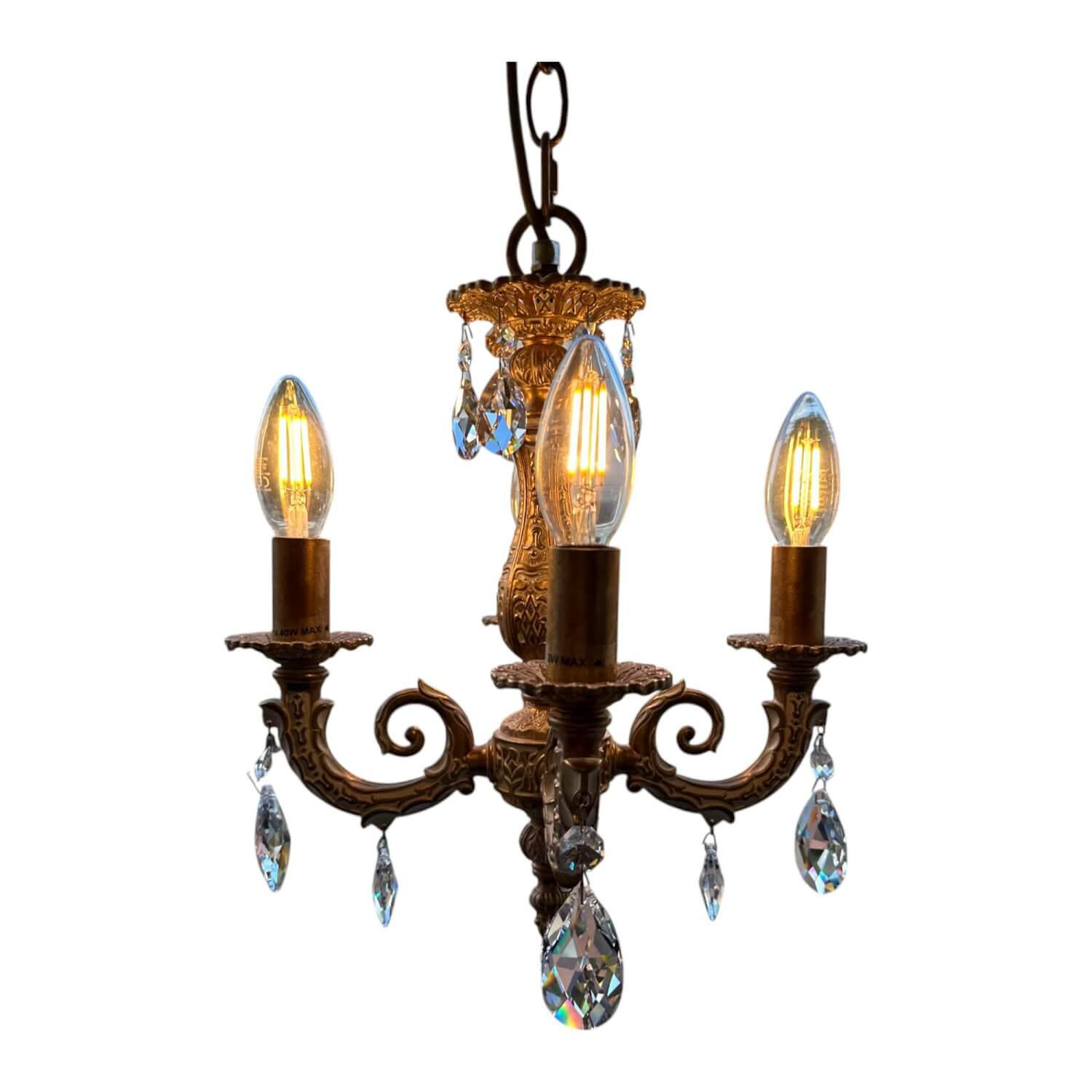 Kristallluster Milano 5660 Verzierter Metallkorpus Gold Und Swarovski Kristalle von Schonbek