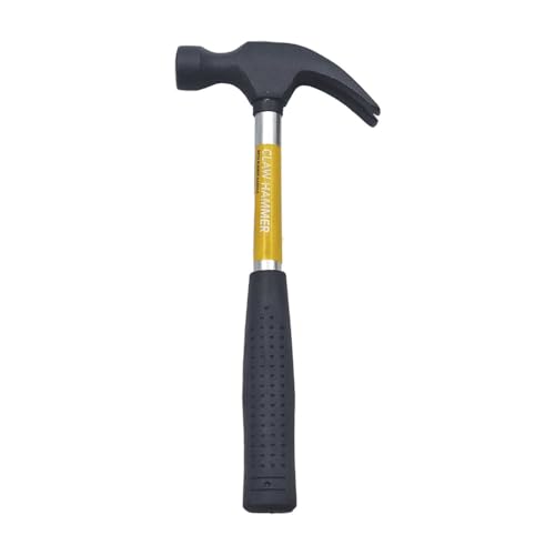 226.8 g Stahlrohr-Klauenhammer – langlebiger Kopf aus Karbonstahl mit Gummigriff für Heimwerker und Holzbearbeitung 226.8 g Stahlrohr-Klauenhammer – langlebiger Kopf aus Karbonstahl mit Gummigriff für Heimwerker und Holzbearbeitung von Schone