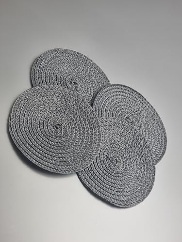 Runde gewebte Getränkeuntersetzer – 4er-Set – 12 cm Durchmesser – schützt Oberflächen vor Verschütten und Hitze – natürliche Farben sortiert – strapazierfähiges Polypropylen – für Zuhause und Büro Runde gewebte Getränkeuntersetzer – 4er-Set – 12 cm Durchmesser – schützt Oberflächen vor Verschütten und Hitze – natürliche Farben sortiert – strapazierfähiges Polypropylen – für Zuhause und Büro von Schone