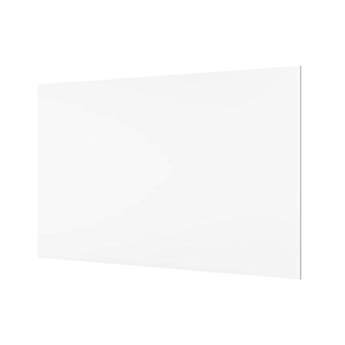 School-MaxX Spritzschutz aus Glas, ca. 800 x 400 x 4 mm, Farbe: weiß/Frosted Herd Küche Bad von School-MaxX