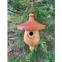 Vogelhaus, Outdoor Gedrechselter Vogelschwarm Und Ambrosia Ahorn Nutzbares Vogelhaus von SchoolhouseWoodcraft