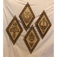 Mid-Century-Modern Hollywood Regency Homco Wand Plaques | 4 Mid-Century-Modern Hollywood Regency Homco Wand Plaques | 4 von SchoolofRetroDecor