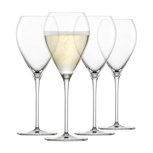 SCHOTT ZWIESEL Iseo Sektglas Bar Special (4er-Set), anmutige Sektgläser mit Moussierpunkt, spülmaschinenfeste Tritan-Kristallgläser, Made in Germany (Art.-Nr. 123622) von Schott Zwiesel