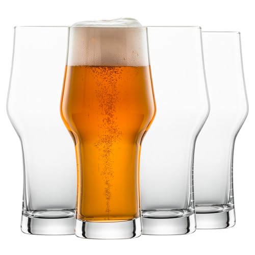 SCHOTT ZWIESEL Beer Basic Wheat Glas (4er-Set), geradliniges Bierglas für Wheat, spülmaschinenfeste Tritan-Kristallgläser, Made in Germany (Art.-Nr. 123649) von Schott Zwiesel
