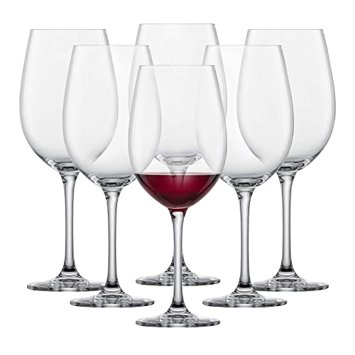 Schott Zwiesel Bordeaux Rotweinglas Classico (6er-Set), klassische Bordeauxgläser für Rotwein, spülmaschinenfeste Tritan-Kristallgläser, Made in Germany (Art.-Nr. 123653) von Schott Zwiesel