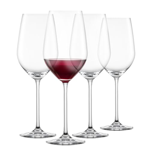 SCHOTT ZWIESEL Bordeaux Rotweinglas Fortissimo (4er-Set), edle Bordeauxgläser für Rotwein, spülmaschinenfeste Tritan-Kristallgläser, Made in Germany (Art.-Nr. 123682) von Schott Zwiesel