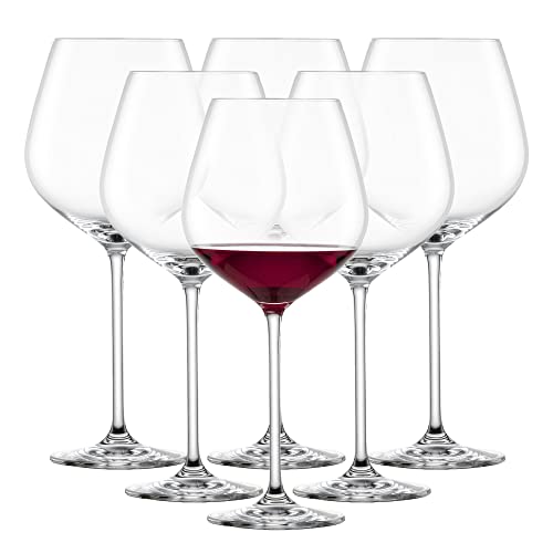 SCHOTT ZWIESEL Burgunder Rotweinglas Fortissimo (6er-Set), edle Burgundergläser für Rotwein, spülmaschinenfeste Tritan-Kristallgläser, Made in Germany (Art.-Nr. 112496) von Schott Zwiesel