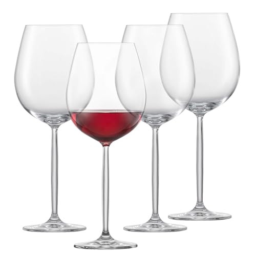 Schott Zwiesel Burgunder Rotweinglas Muse (4er-Set), bauchige Burgundergläser für Rotwein, spülmaschinenfeste Tritan-Kristallgläser, Made in Germany (Art.-Nr. 123666) von Schott Zwiesel