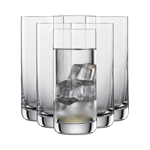 SCHOTT ZWIESEL Longdrinkglas Simple (6er-Set), geradlinige Trinkgläser für Longdrinks, spülmaschinenfeste Tritan-Kristallgläser, Made in Germany (Art.-Nr. 123665) von Schott Zwiesel