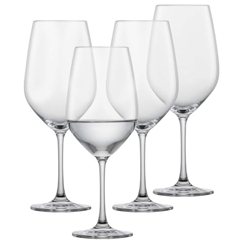 SCHOTT ZWIESEL Rotweinglas Forté (4er-Set), klassische Kristallgläser für Rotwein oder Wasser, spülmaschinenfeste Tritan-Weingläser, Made in Germany (Art.-Nr. 123612) von Schott Zwiesel