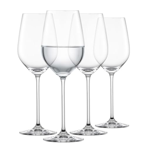 SCHOTT ZWIESEL Rotweinglas Fortissimo (4er-Set), edle Kristallgläser für Rotwein oder Wasser, spülmaschinenfeste Tritan-Weingläser, Made in Germany (Art.-Nr. 123681) von Schott Zwiesel