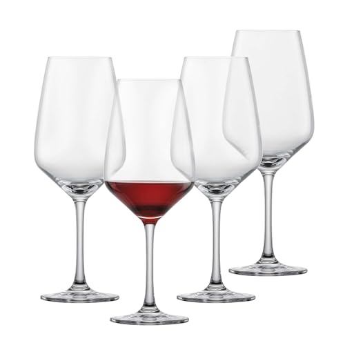 Schott Zwiesel Rotweinglas Tulip (4er-Set), zeitlose Weingläser für Rotwein, spülmaschinenfeste Tritan®-Kristallgläser, Made in Germany (Art.-Nr. 123606) von Schott Zwiesel