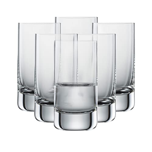 SCHOTT ZWIESEL Schnapsglas Simple (6er-Set), geradliniger Shotbecher für Schnaps, spülmaschinenfeste Tritan-Kristallgläser, Made in Germany (Art.-Nr. 123662) von Schott Zwiesel