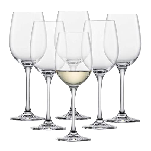 SCHOTT ZWIESEL Weißweinglas Classico (6er-Set), klassische Weingläser für Weißwein, spülmaschinenfeste Tritan-Kristallgläser, Made in Germany (Art.-Nr. 106221) von Schott Zwiesel