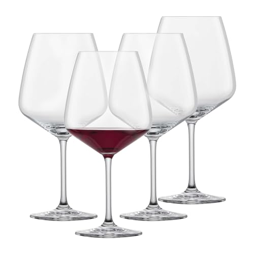Schott Zwiesel Bordeaux Rotweinglas Tulip (4er-Set), zeitlose Bordeauxgläser für Rotwein, spülmaschinenfeste Tritan-Kristallgläser, Made in Germany (Art.-Nr. 123608) von Schott Zwiesel
