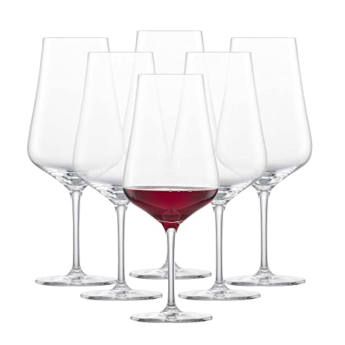 SCHOTT ZWIESEL Bordeaux Rotweinglas Fine (6er-Set), stilvolle Bordeauxgläser für Rotwein, spülmaschinenfeste Tritan-Kristallgläser, Made in Germany (Art.-Nr. 113767) von Schott Zwiesel